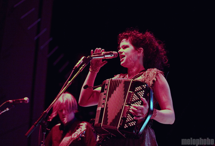 Arcade Fire at Bank of America Pavilion, August 1, 2010. Photo by Ian Doreian.