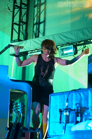 Arcade Fire at Bank of America Pavilion, August 1, 2010. Photo by Ian Doreian.