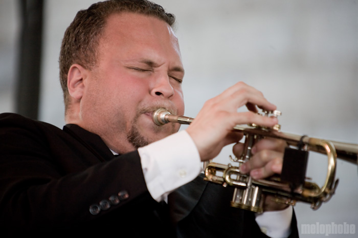 Preservation Hall Jazz Band & Guests, August 1, 2010. Photo by Steve Benoit.