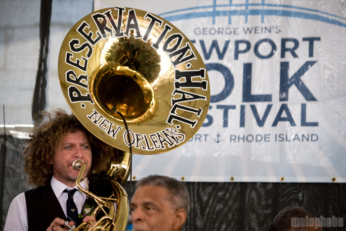 Preservation Hall Jazz Band & Guests, August 1, 2010. Photo by Steve Benoit.