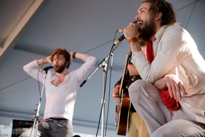 Edward Sharpe and the Magnetic Zeros, August 1, 2010. Photo by Steve Benoit.