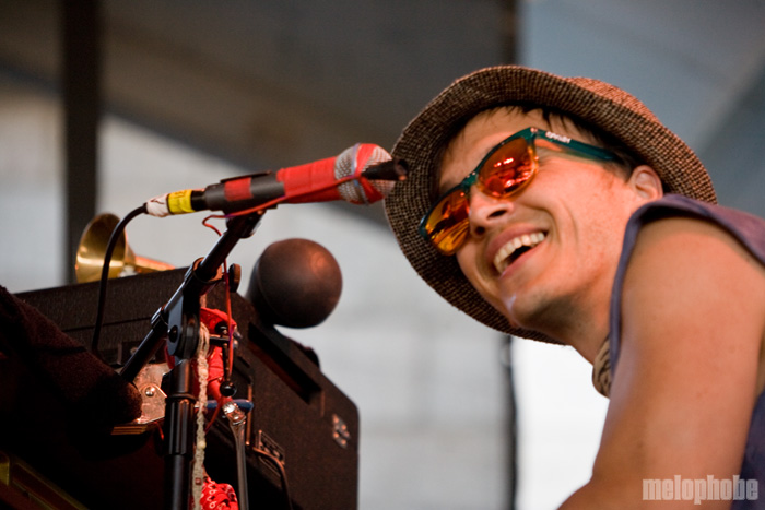 Edward Sharpe and the Magnetic Zeros, August 1, 2010. Photo by Steve Benoit.