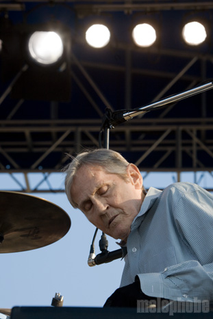 Levon Helm, August 1, 2010. Photo by Steve Benoit.