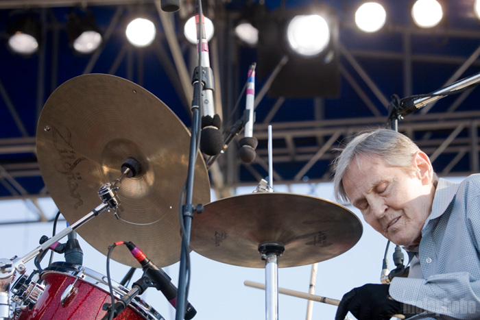 Levon Helm, August 1, 2010. Photo by Steve Benoit.