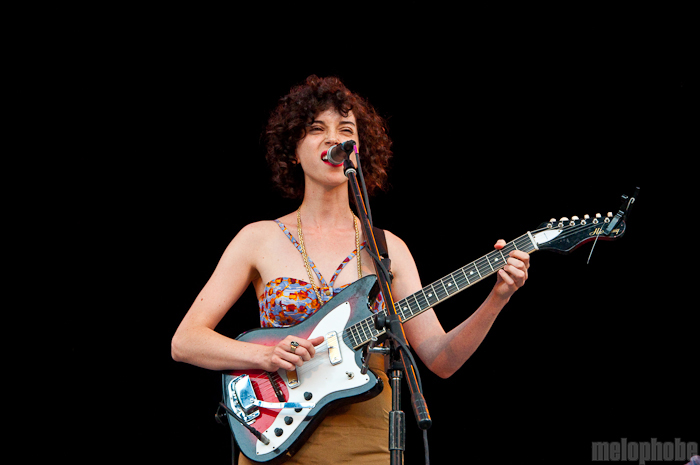 St. Vincent at Central Park SummerStage, August 1, 2010. Photo by Chris Barth.