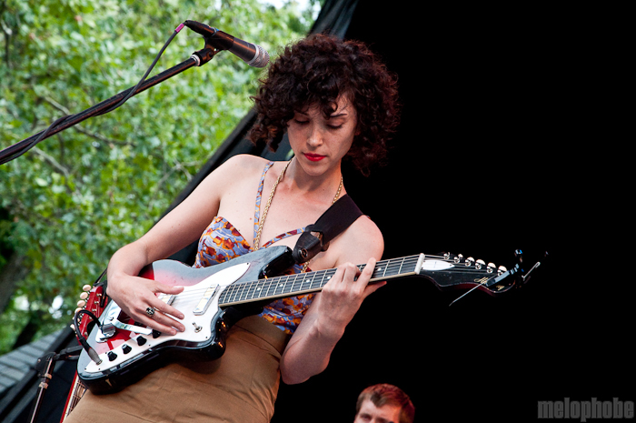 St. Vincent at Central Park SummerStage, August 1, 2010. Photo by Chris Barth.