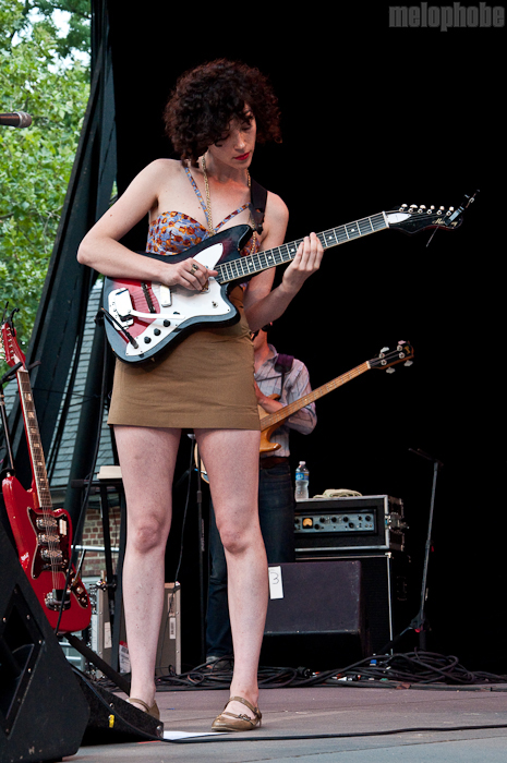 St. Vincent at Central Park SummerStage, August 1, 2010. Photo by Chris Barth.