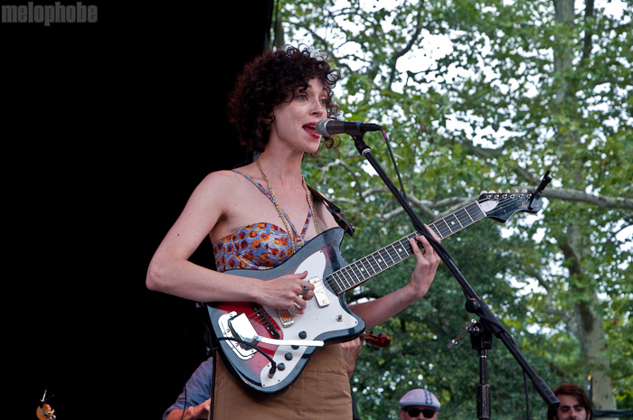 St. Vincent at Central Park SummerStage, August 1, 2010. Photo by Chris Barth.