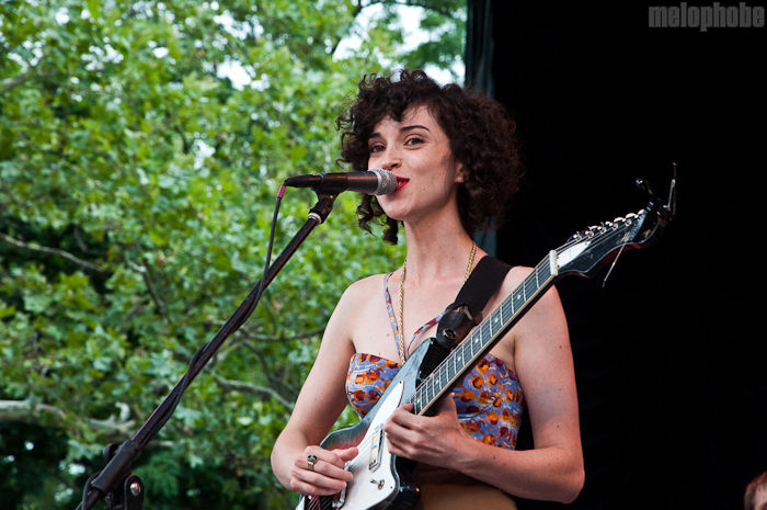 St. Vincent at Central Park SummerStage, August 1, 2010. Photo by Chris Barth.