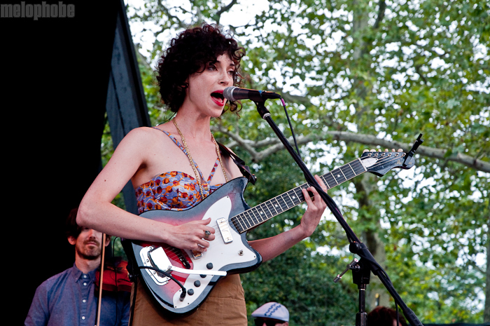 St. Vincent at Central Park SummerStage, August 1, 2010. Photo by Chris Barth.