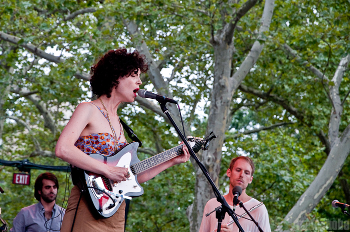 St. Vincent at Central Park SummerStage, August 1, 2010. Photo by Chris Barth.