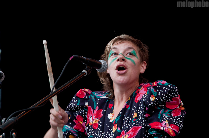 tUnE-yArDs at Central Park SummerStage, August 1, 2010. Photo by Chris Barth.