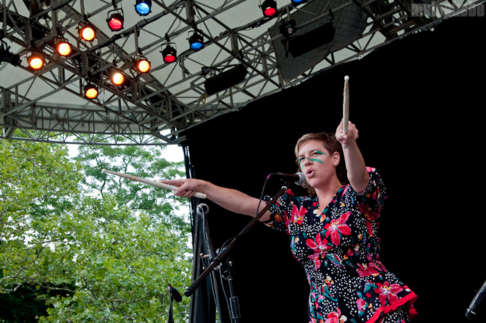 tUnE-yArDs at Central Park SummerStage, August 1, 2010. Photo by Chris Barth.
