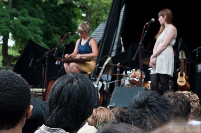 Basia Bulat at Central Park SummerStage, August 1, 2010. Photo by Chris Barth.