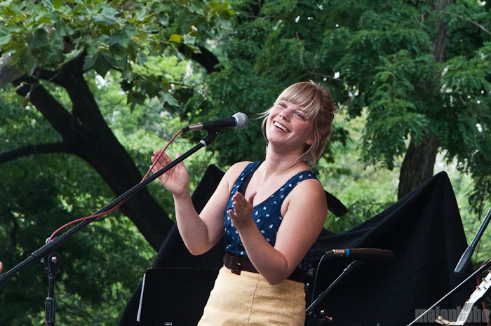 Basia Bulat at Central Park SummerStage, August 1, 2010. Photo by Chris Barth.