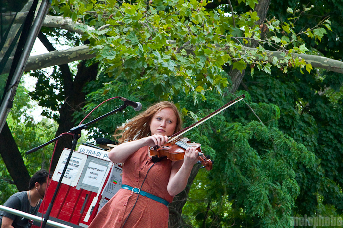 Basia Bulat at Central Park SummerStage, August 1, 2010. Photo by Chris Barth.