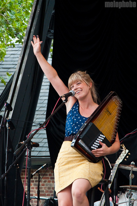 Basia Bulat at Central Park SummerStage, August 1, 2010. Photo by Chris Barth.