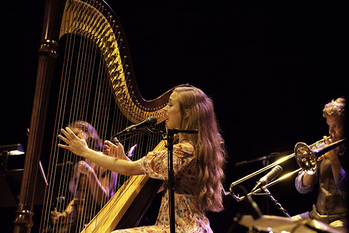 Joanna Newsom at The Moore Theatre, August 4, 2010. Photo by Erin Lodi.