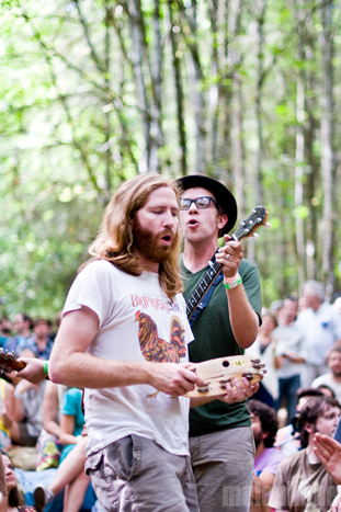 Megafaun, August 7, 2010. Photo by Ian McNeil.