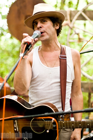 Langhorne Slim at Pendarvis Farm, August 7, 2010. Photo by Andrew Rasmussen and Ian McNeil.