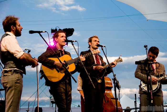 Punch Brothers at Mountain View, August 7, 2010. Photo by Ian McNeil.