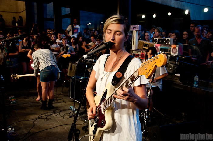 Warpaint at Whitney Museum, August 13, 2010. Photo by Chris Barth.