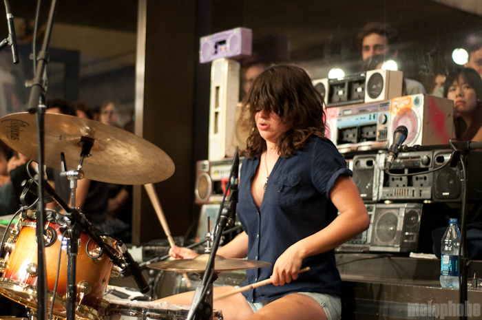 Warpaint at Whitney Museum, August 13, 2010. Photo by Chris Barth.