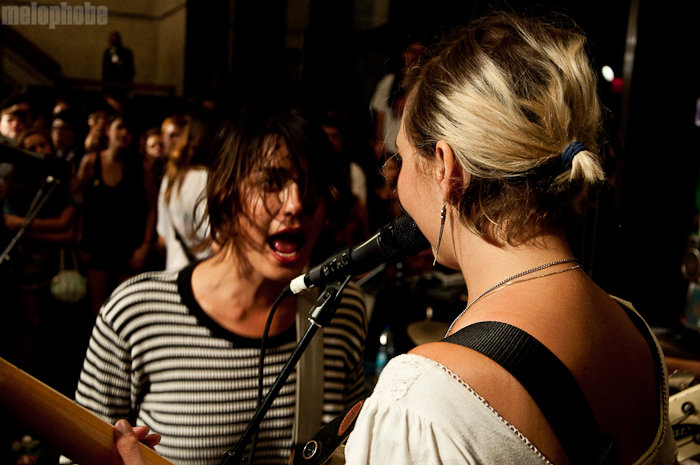 Warpaint at Whitney Museum, August 13, 2010. Photo by Chris Barth.