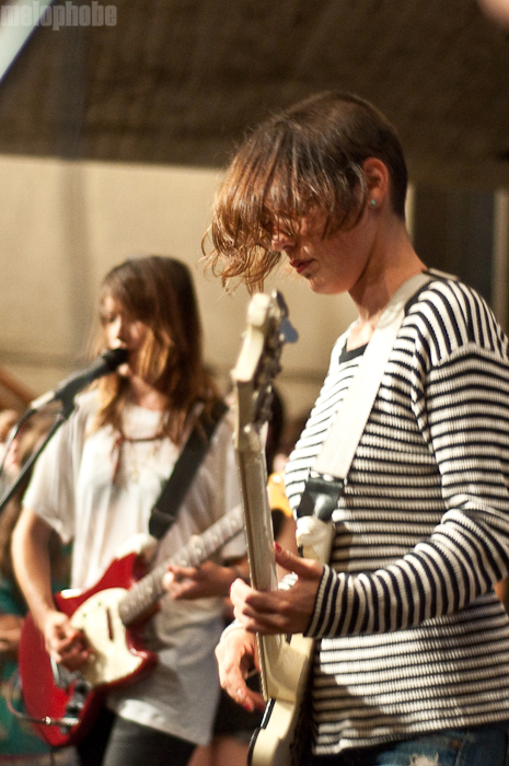Warpaint at Whitney Museum, August 13, 2010. Photo by Chris Barth.