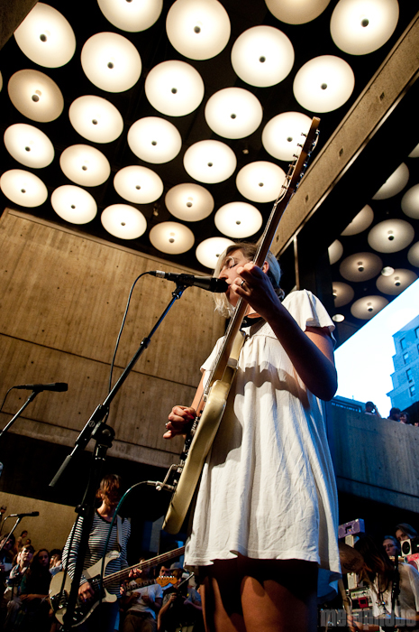Warpaint at Whitney Museum, August 13, 2010. Photo by Chris Barth.