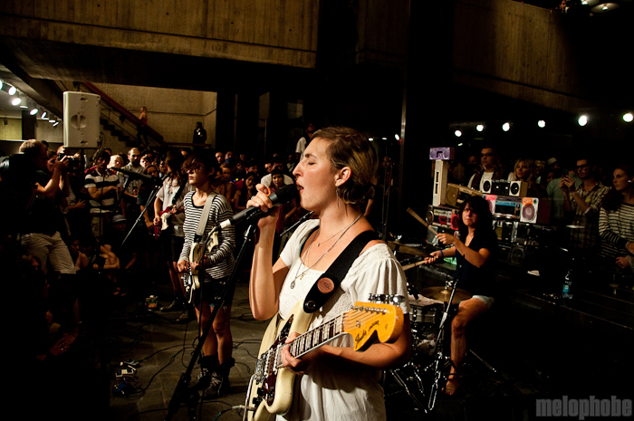 Warpaint at Whitney Museum, August 13, 2010. Photo by Chris Barth.