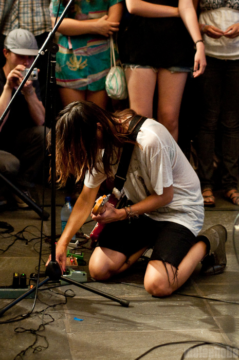 Warpaint at Whitney Museum, August 13, 2010. Photo by Chris Barth.