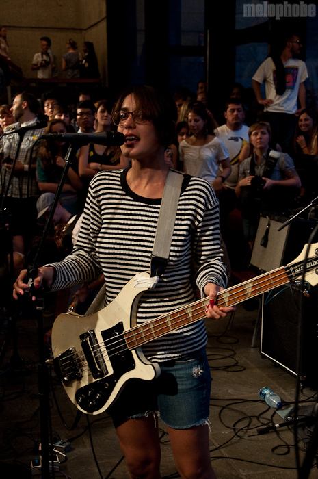 Warpaint at Whitney Museum, August 13, 2010. Photo by Chris Barth.
