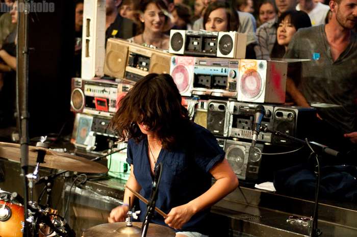 Warpaint at Whitney Museum, August 13, 2010. Photo by Chris Barth.