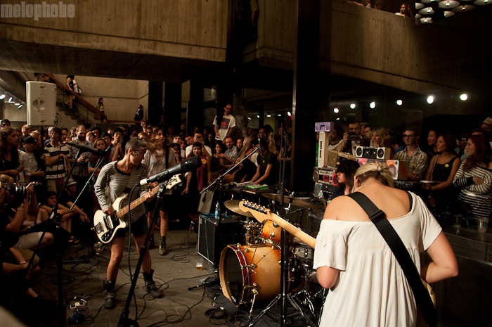 Warpaint at Whitney Museum, August 13, 2010. Photo by Chris Barth.