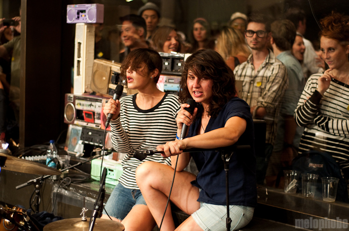 Warpaint at Whitney Museum, August 13, 2010. Photo by Chris Barth.