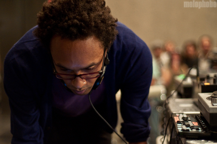 DJ /rupture at Whitney Museum, August 27, 2010. Photo by Chris Barth.