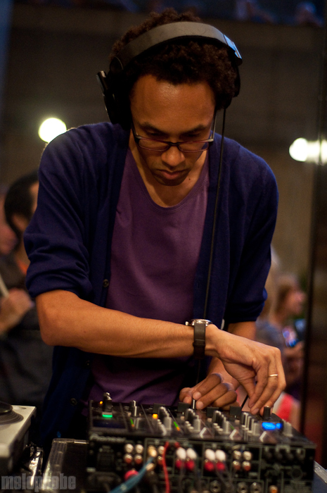 DJ /rupture at Whitney Museum, August 27, 2010. Photo by Chris Barth.