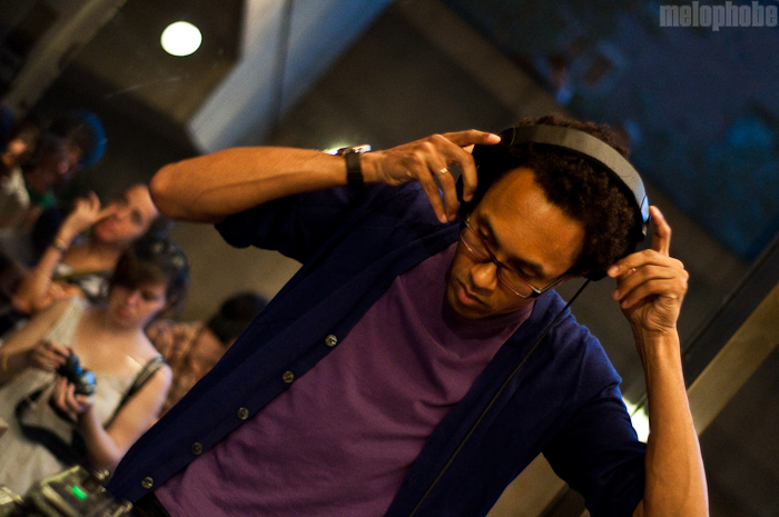 DJ /rupture at Whitney Museum, August 27, 2010. Photo by Chris Barth.