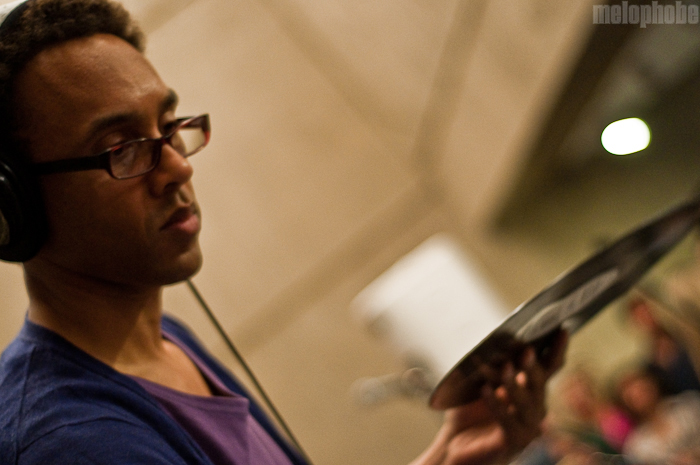 DJ /rupture at Whitney Museum, August 27, 2010. Photo by Chris Barth.