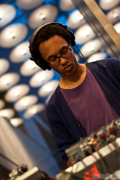 DJ /rupture at Whitney Museum, August 27, 2010. Photo by Chris Barth.