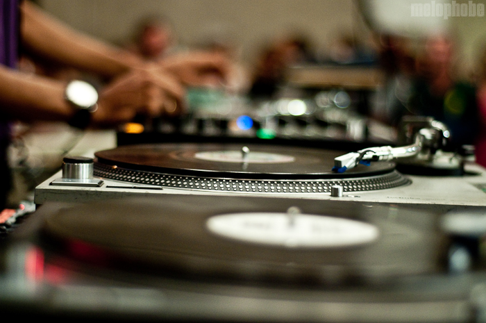 DJ /rupture at Whitney Museum, August 27, 2010. Photo by Chris Barth.