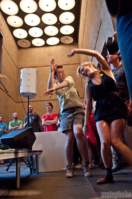 Tanlines at Whitney Museum, August 27, 2010. Photo by Chris Barth.