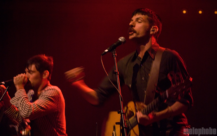 The Avett Brothers at Crystal Ballroom, August 30, 2010. Photo by Colin McLaughlin.