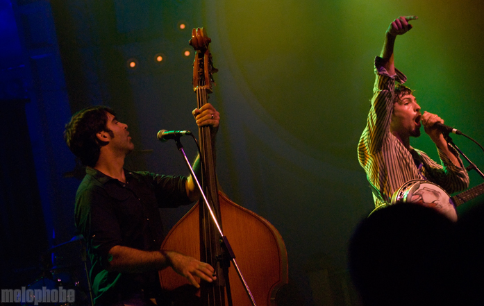 The Avett Brothers at Crystal Ballroom, August 30, 2010. Photo by Colin McLaughlin.