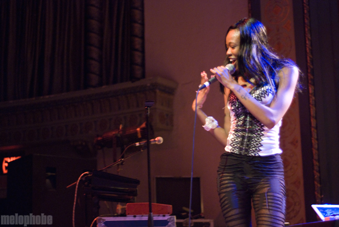 Dominique Young Unique at Aladdin Theater, September 28, 2010. Photo by Colin McLaughlin.