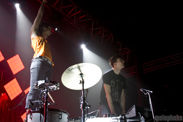 Matt & Kim at Roseland Theater, September 29, 2010. Photo by Jasper Croome.