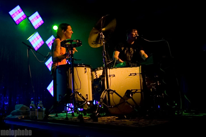Matt & Kim at Roseland Theater, September 29, 2010. Photo by Jasper Croome.