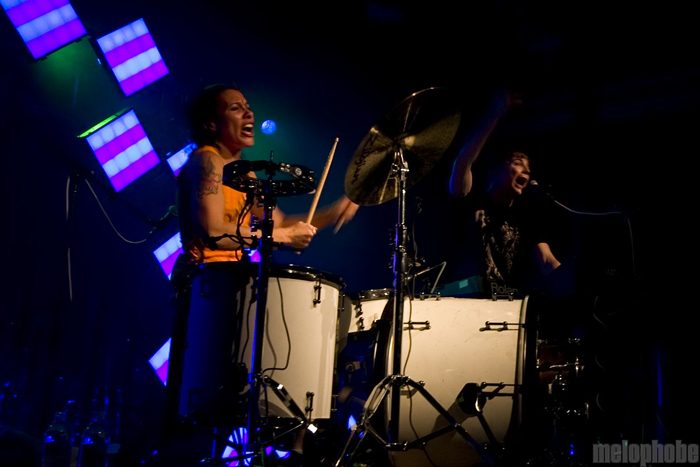 Matt & Kim at Roseland Theater, September 29, 2010. Photo by Jasper Croome.
