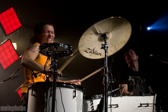 Matt & Kim at Roseland Theater, September 29, 2010. Photo by Jasper Croome.